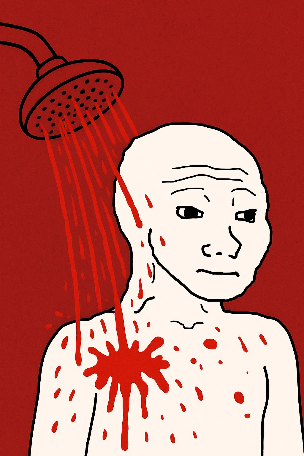 Wojak Blood Shower